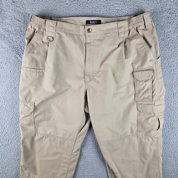 5.11 Tactical Taclite Pro Pants Mens 42x32 (39x31) Tan 74273 Regular Ripstop - Picture 2 of 14